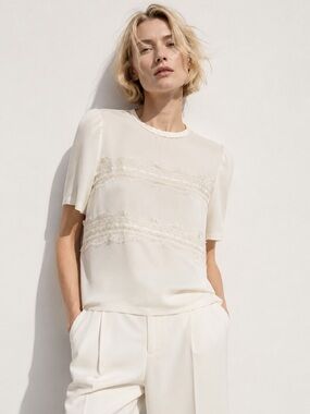 Rebecca Taylor Silk Lace Top